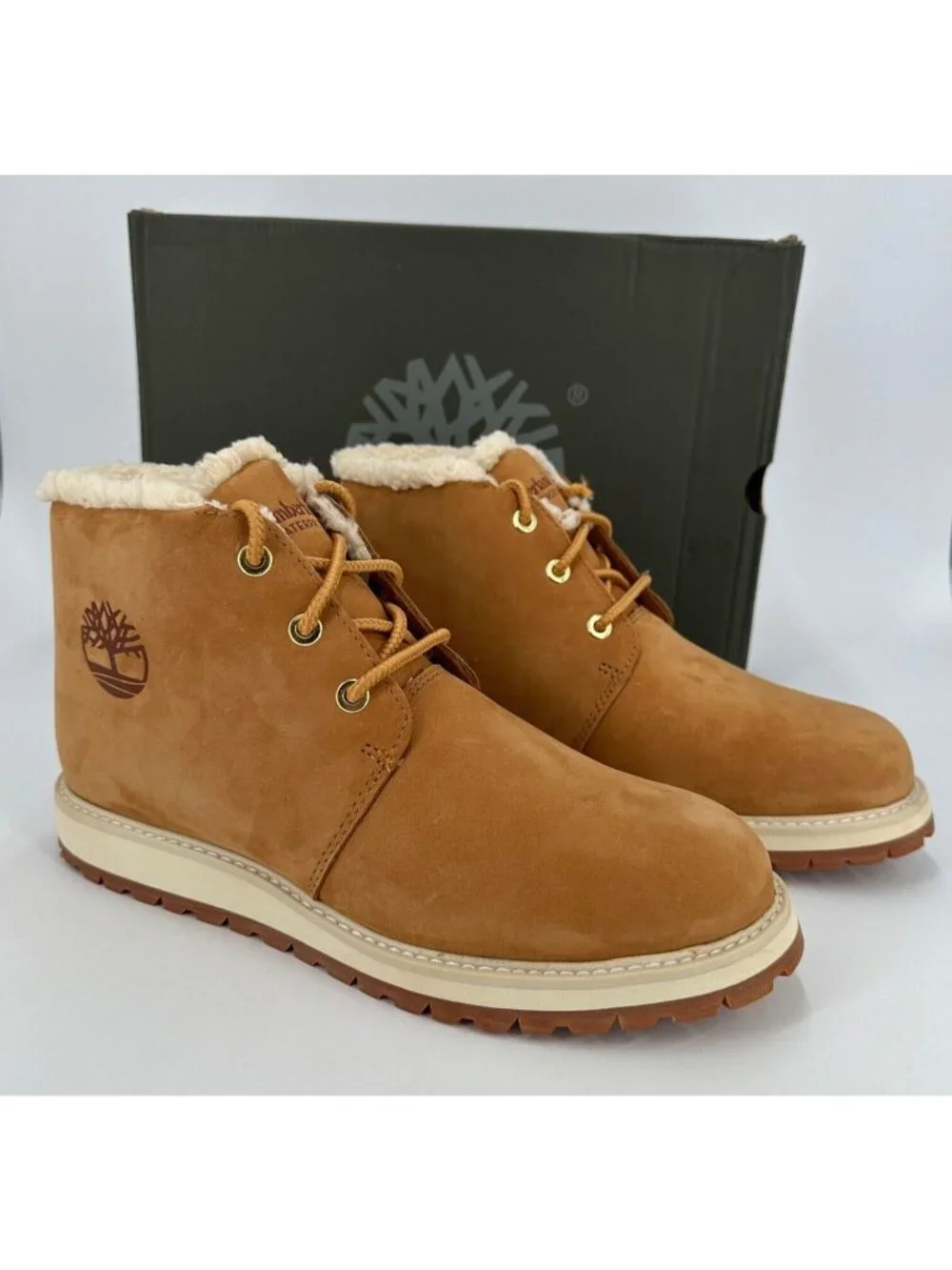 Timberland Men's Richmond Ridge Chukka Boots Wheat Nubuck Lace-Up 7 Lug Sole